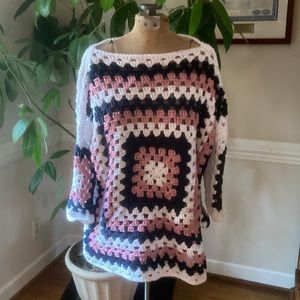 TEMPORARILY ON RESERVE Navy, Pink, White Spring / Summer Top